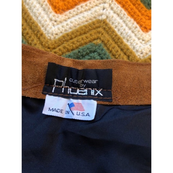 True Vintage 1970s Genuine Suede High Wasted Skirt - Picture 6 of 10